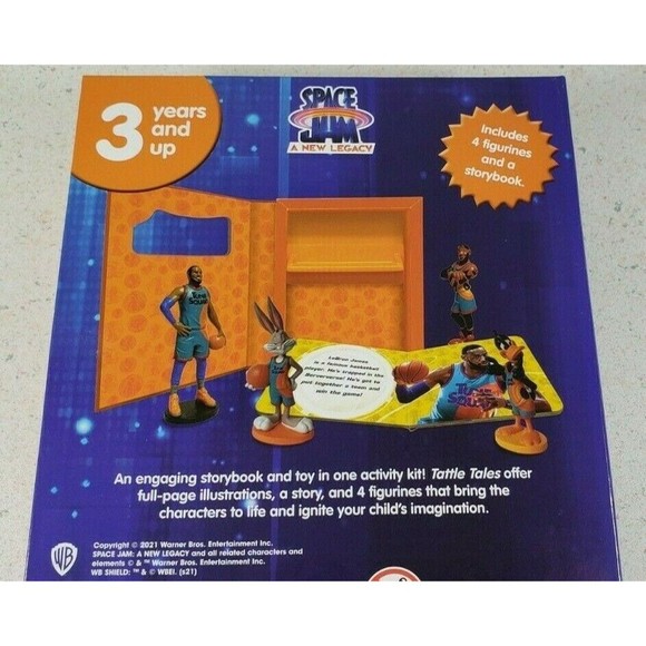 Space Jam A New Legacy Tattle Tales - 4 Figurines and Storybook Lebron James - Picture 12 of 12